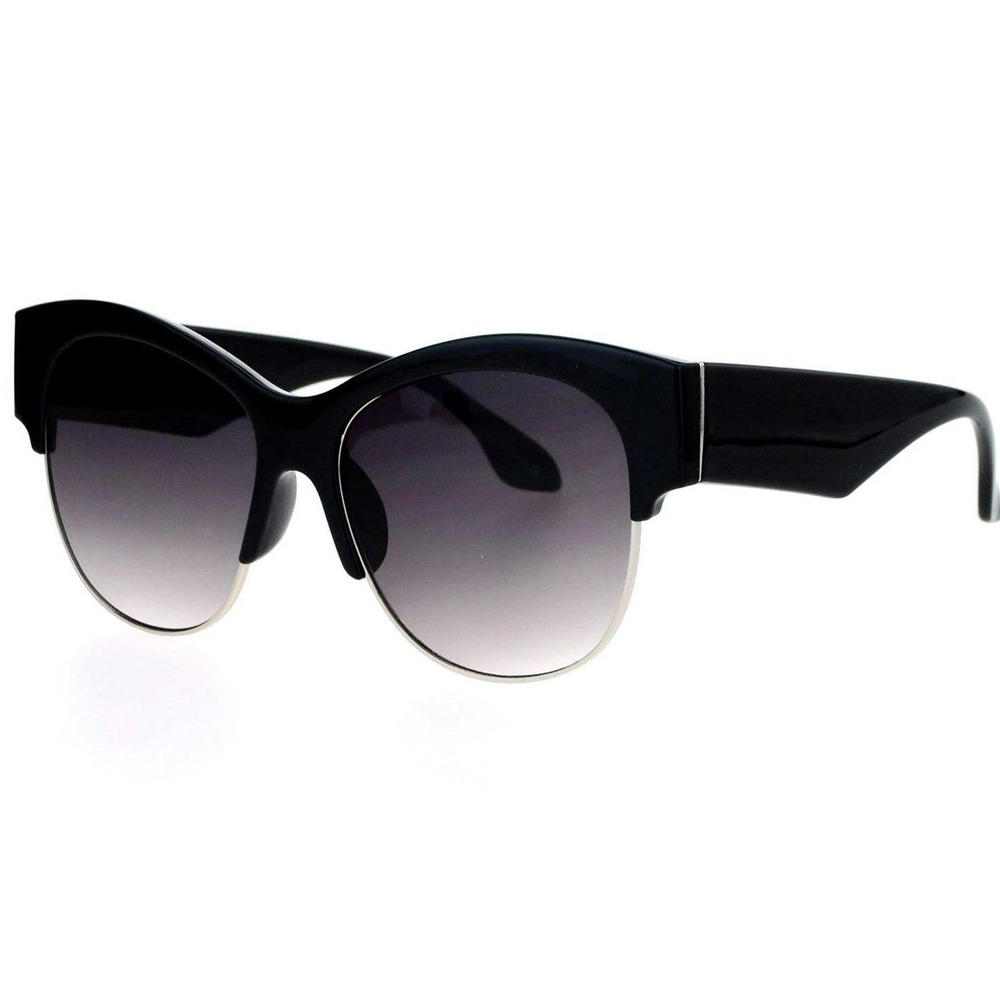 Cat‎ Eye Sunglasses Women Fashion Shades Retro Designer Style Black